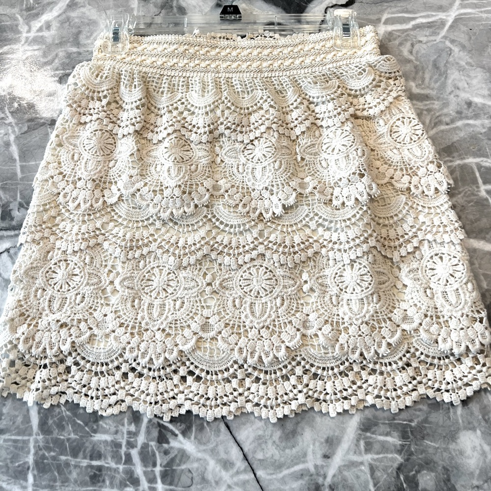 Tiered crochet dress